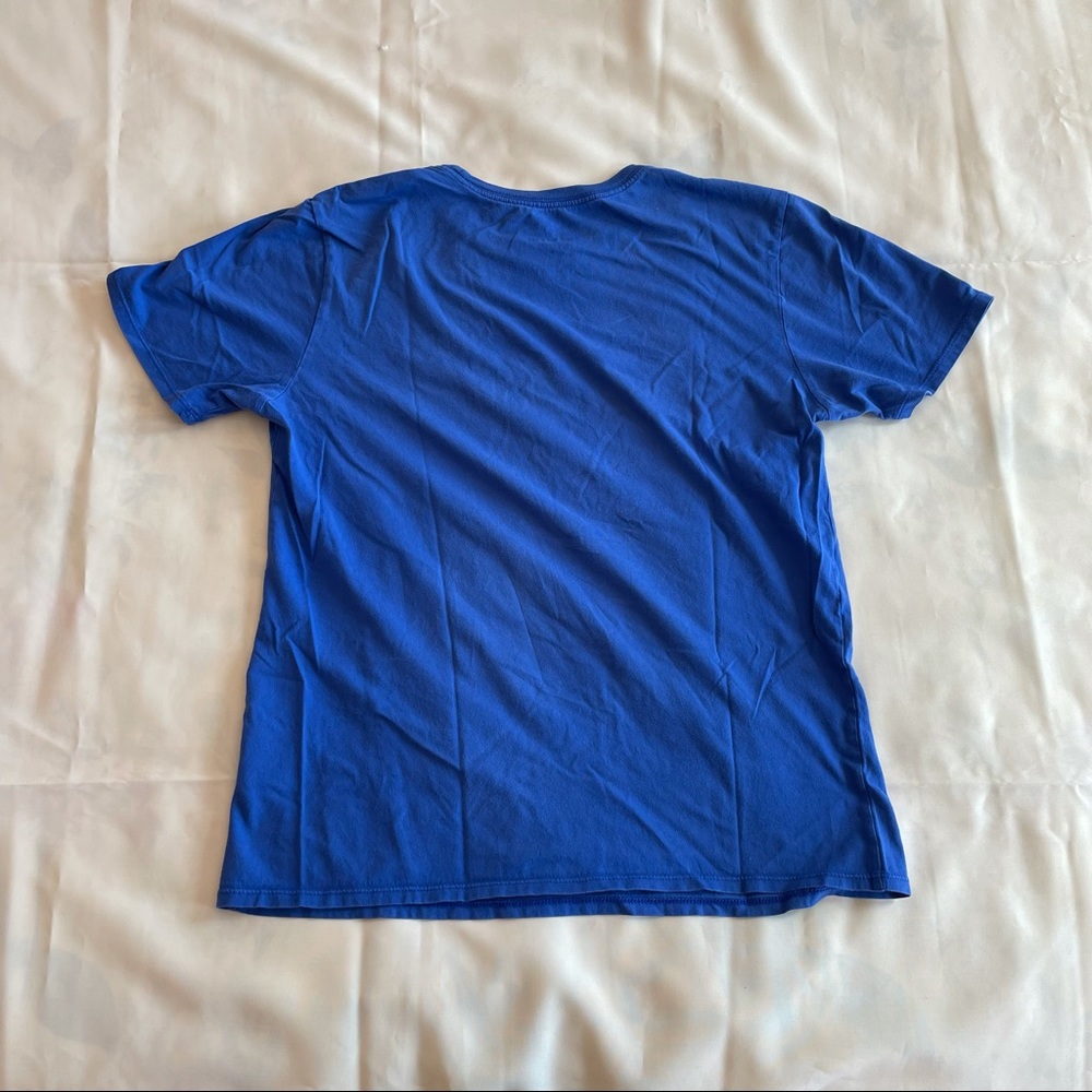 BOGO nike- blue tee shirt green lettered detail logo - Picture 4 of 5